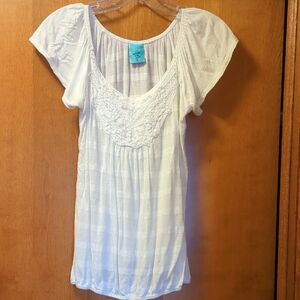 Chic White Top with Lace Detail